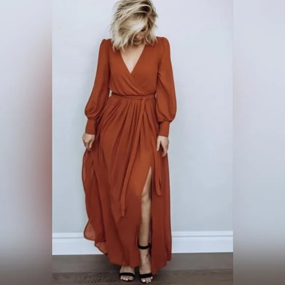 Baltic Born Celine Rust Maxi Dress - Picture 7 of 9